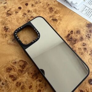 Casetify iPhone 16 pro max Mirror Silver and Black Phone Case